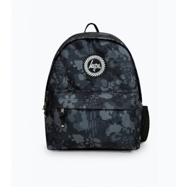 Black Leopard Floral Backpack HYPE New Look