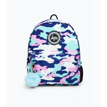 Pink Camouflage Print Backpack HYPE New Look