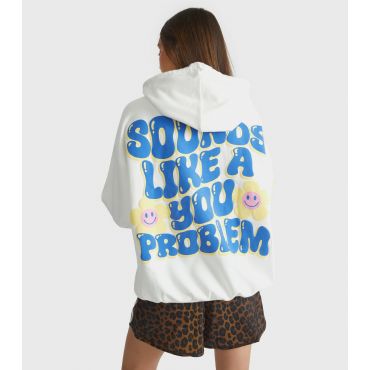 Women's Cream Sounds Like A You Problem Hoodie Skinnydip New Look