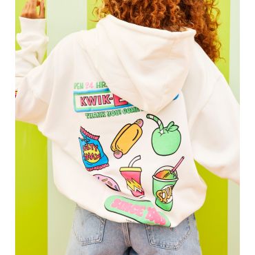 Women's White The Simpsons Kwikemart Print Hoodie Skinnydip New Look