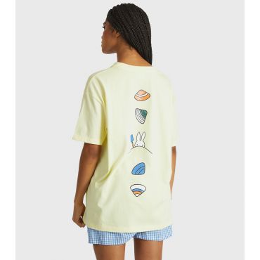 Women's Light Yellow Miffy Shell Print T-Shirt Skinnydip New Look