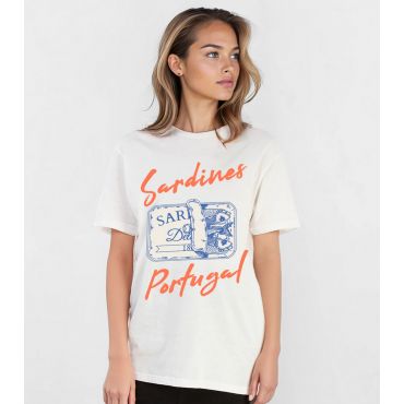 Women's White Sardines Print T-Shirt Brands In New Look