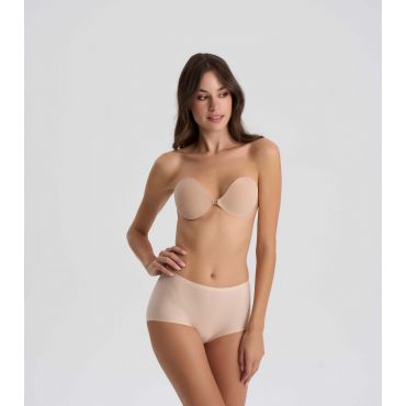 Women's Tan Stick On Invisible Bra Nude Intimates New Look