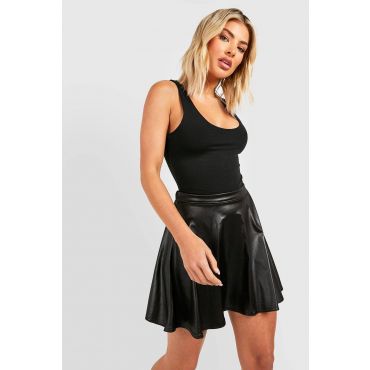 Mini-Jupe Patineuse - Noir - 34, Noir