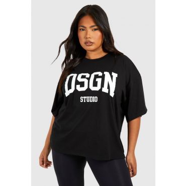 T-Shirt Oversize "Plus" Dsgn Studio - Noir - 48, Noir