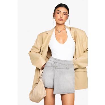 Skort En Jean - Gris - 42, Gris
