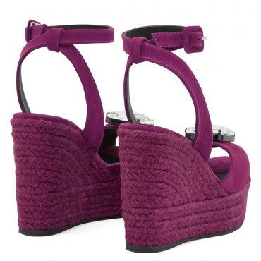 Giuseppe Zanotti AINA Womens Wedges Fuxia