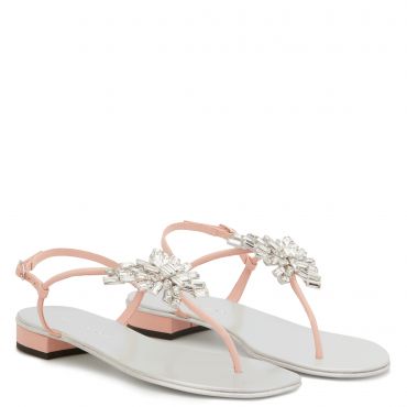 Giuseppe Zanotti NEW BUTTERFLY Womens Flats Pink