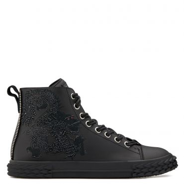 Giuseppe Zanotti BLABBER Mens Mid top sneakers Black