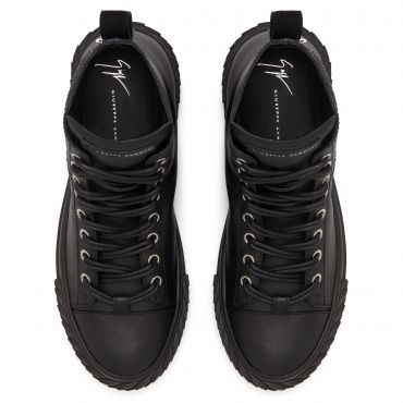 Giuseppe Zanotti BLABBER Mens Mid top sneakers Black