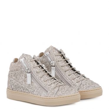 Giuseppe Zanotti KRISS JR. Kids Mid top sneakers Beige