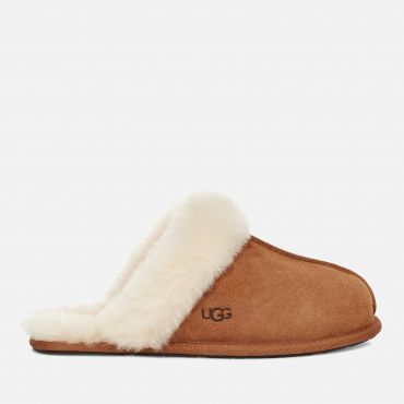 UGG Women's Scuffette II Sheepskin Slippers - Chestnut - UK 3