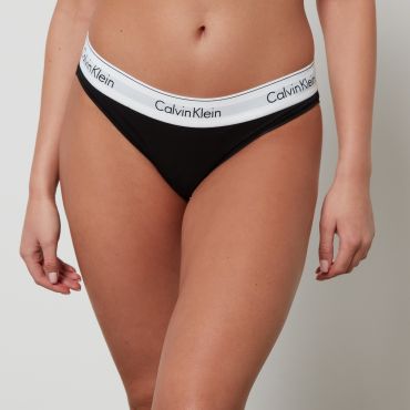 Calvin Klein Women's Modern Cotton Bikini Briefs - Black - L