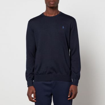 Polo Ralph Lauren Men's Slim Fit Cotton Sweater - Hunter Navy - S