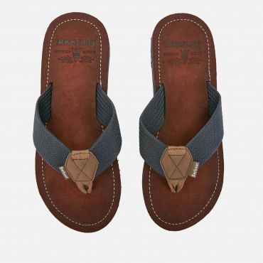 Barbour Men's Toeman Beach Toe Post Sandals - Navy - UK 7