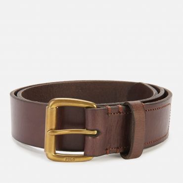 Polo Ralph Lauren Men's PP Charm Casual Tumbled Leather Belt - Brown - W36