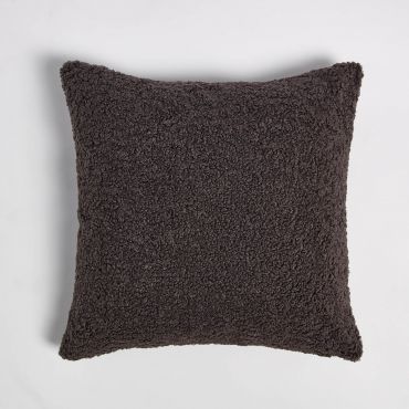 ïn home Faux Sheep Skin Cushion - Charcoal - 50x50cm