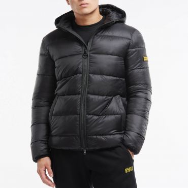 Barbour International Men's Bobber Quilt Jacket - Black - XXL