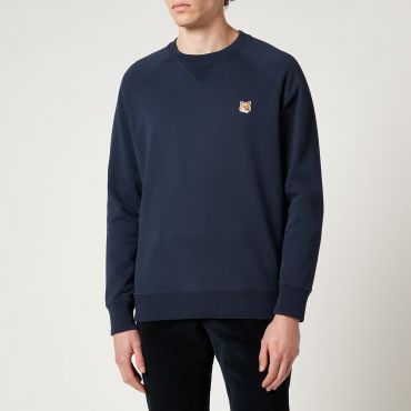 Maison Kitsuné Men's Fox Head Patch Classic Sweatshirt - Navy