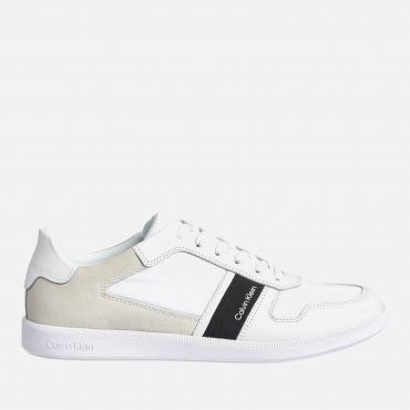 Calvin Klein Men's Cupsole Trainers - Triple White - UK 8