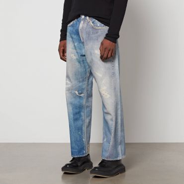 Our Legacy Third Cut Distressed Denim Wide-Leg Jeans