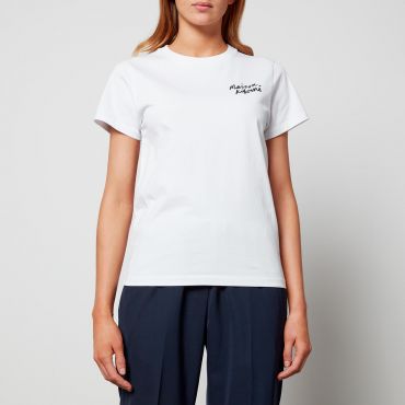 Maison Kitsuné Women's Mini Handwriting Classic T-Shirt - White - L