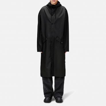 Rains Faux Leather Longer Jacket - XS