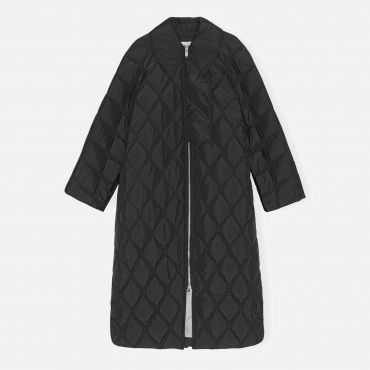 Ganni Quilted Ripstop Coat - EU 38/UK 10