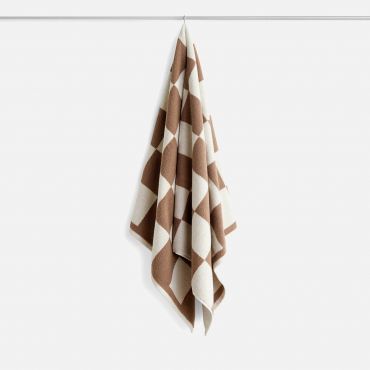 HAY Check Towel - Cappuccino