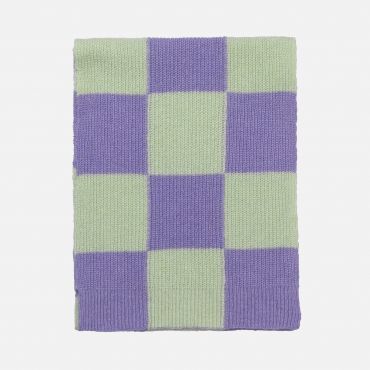 Stine Goya Orphea Checked Ribbed-Knit Scarf