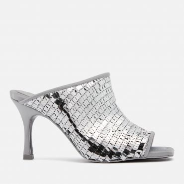 Stine Goya Women's Naemi Sequin-Embellished Heeled Mules - EU 38/UK 5