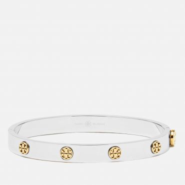 Tory Burch Miller Stainless Steel and Gold-Tone Bracelet - S