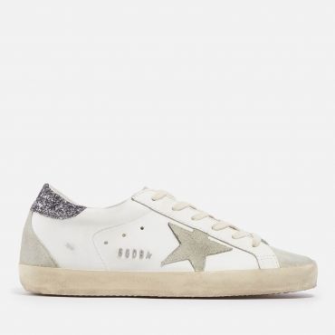 Golden Goose Women's Superstar Leather and Suede Trainers - UK 3