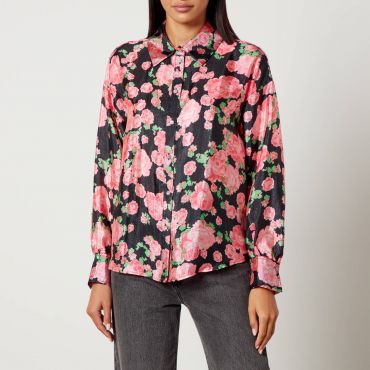 Cras Ginacras Flower-Printed Satin Shirt - EU 36/UK 8