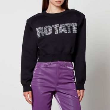 Rotate Birger Christensen Embellished Cotton-Blend Jumper - DK 32/UK 4