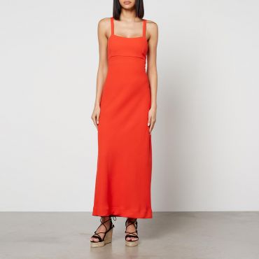Rixo Brennan Wool-Cloqué Midi Dress - UK 18