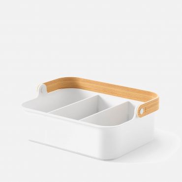 Umbra Bellwood Storage - 35.5cm x 24.5cm - White/Natural
