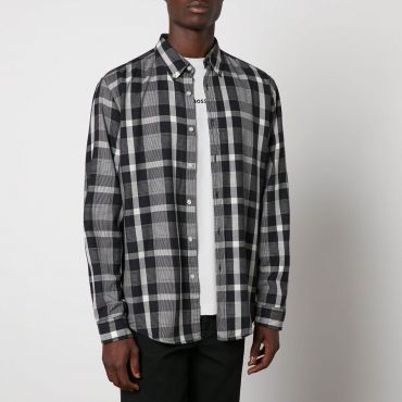 BOSS Orange Rickerty Checkered Coton Shirt - M