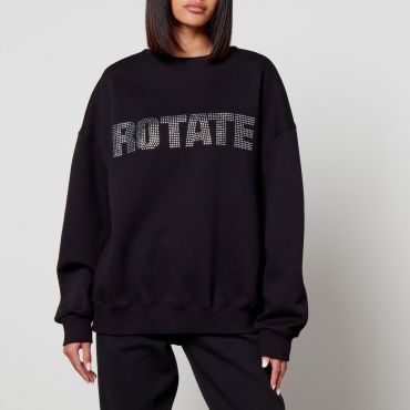 Rotate Logo-Embellished Cotton-Jersey Sweatshirt - S