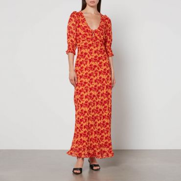 RIXO Sathya Floral-Print Georgette Dress - M/UK 12