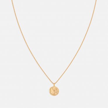 Astrid & Miyu Cancer Zodiac 18-Karat Gold-Plated Recycled Sterling Silver Necklace