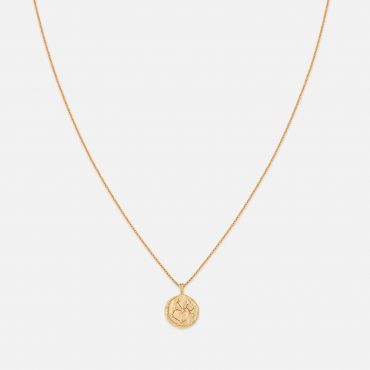 Astrid & Miyu Sagittarius Zodiac 18-Karat Gold-Plated Sterling Silver Necklace