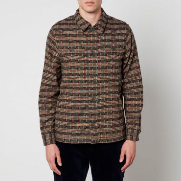 PS Paul Smith Workwear Brushed Cotton-Jacquard Shirt Jacket - M