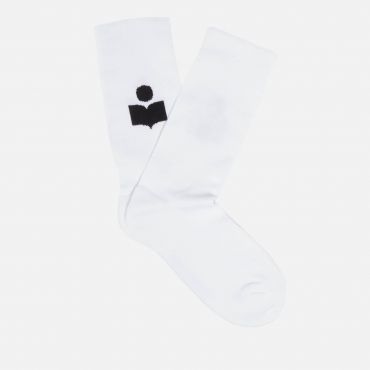 Isabel Marant Siloki Logo-Jacquard Cotton-Blend Socks