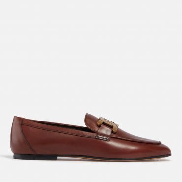 Tod's Women's Chain Leather Loafers - UK 4