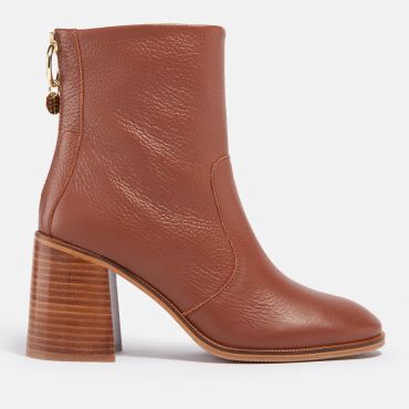 See by Chloé Aryel Leather Heeled Boots - UK 8