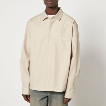 Axel Arigato Flow Logo-Embroidered Twill Overshirt - S