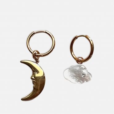 Notte Dreaming Luna Gold-Plated Earrings