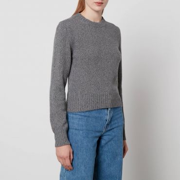 AMI De Coeur Logo Cashmere-Blend Jumper - XL