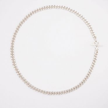 AMI De Coeur Silver-Tone Chain Necklace